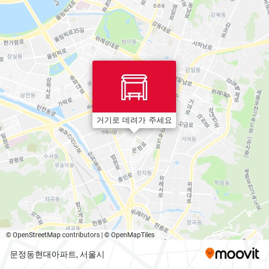 문정동현대아파트 지도