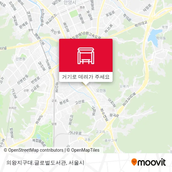 의왕지구대.글로벌도서관 지도