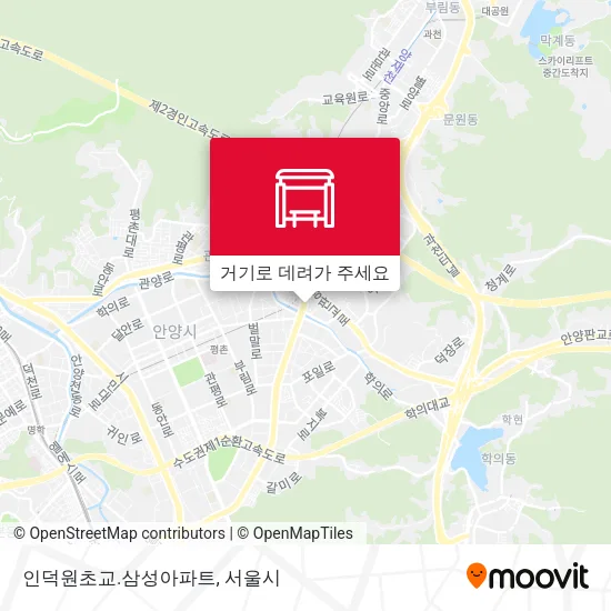 인덕원초교.삼성아파트 지도