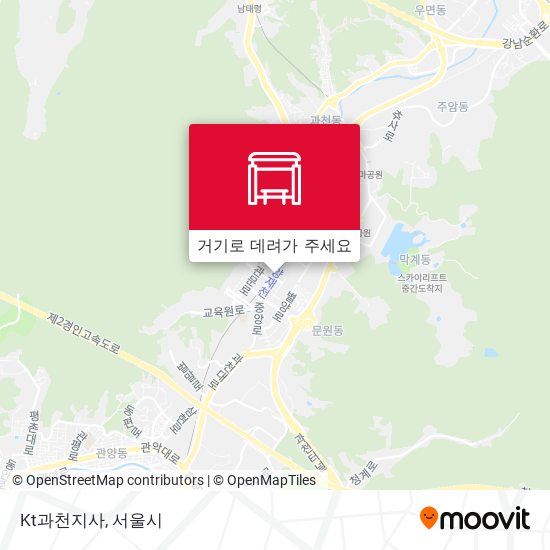 Kt과천지사 지도