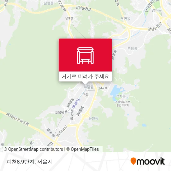 과천8.9단지 지도