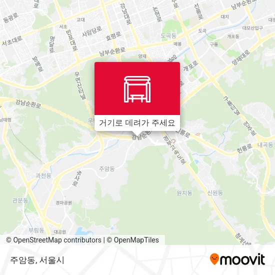주암동 지도
