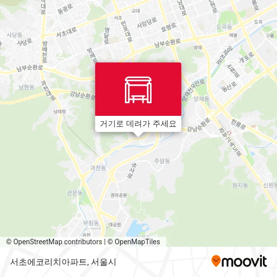 서초에코리치아파트 지도