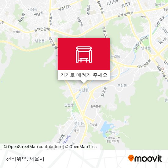 선바위역 지도