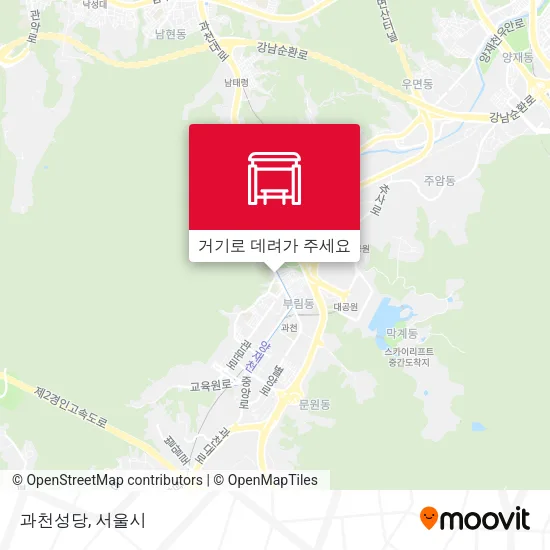 과천성당 지도
