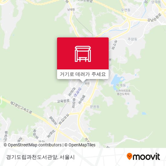 경기도립과천도서관앞 지도