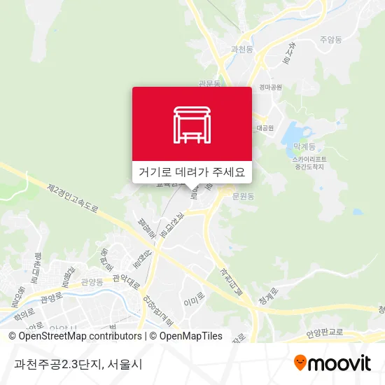 과천주공2.3단지 지도