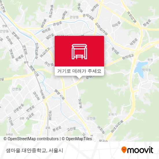 샘마을.대안중학교 지도