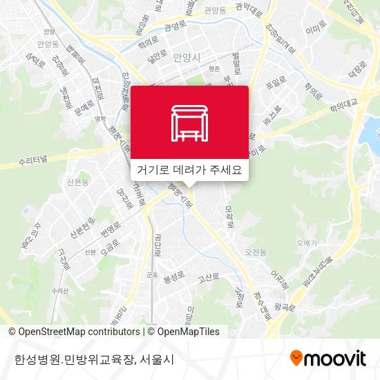 한성병원.민방위교육장 지도