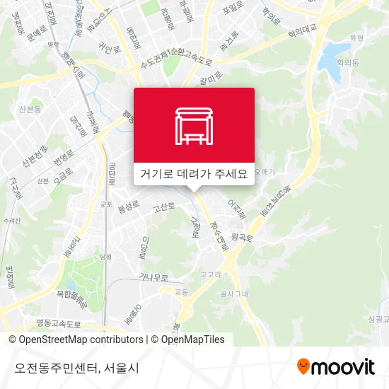 오전동주민센터 지도