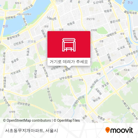 서초동무지개아파트 지도