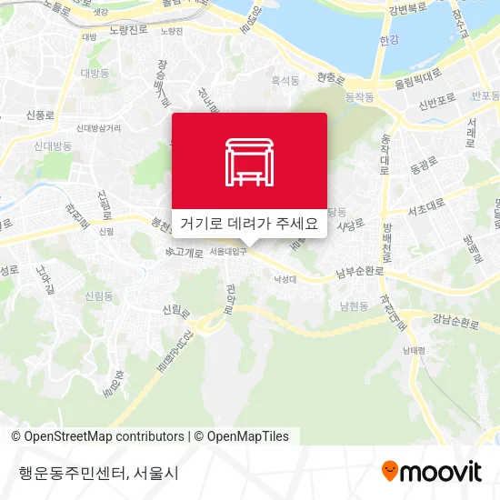 행운동주민센터 지도