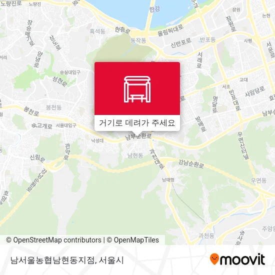 남서울농협남현동지점 지도