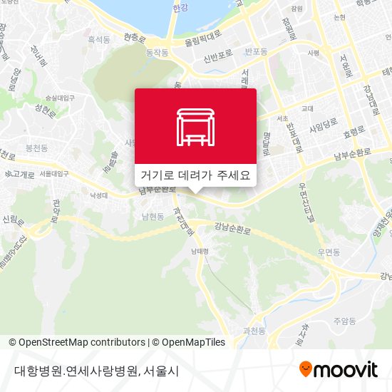 대항병원.연세사랑병원 지도