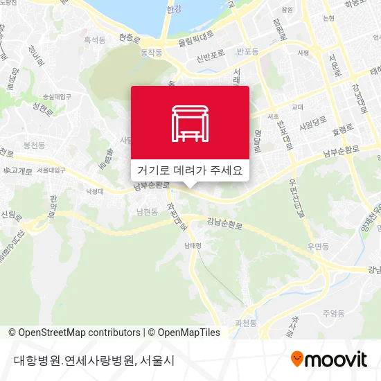 대항병원.연세사랑병원 지도