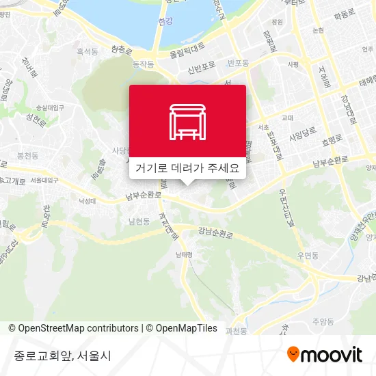 종로교회앞 지도
