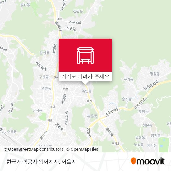 한국전력공사성서지사 지도