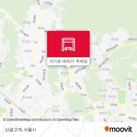 산골고개 지도