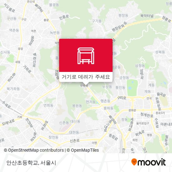 안산초등학교 지도