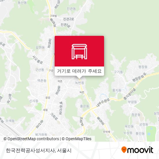 한국전력공사성서지사 지도