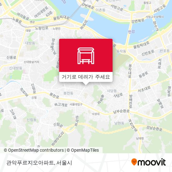 관악푸르지오아파트 지도