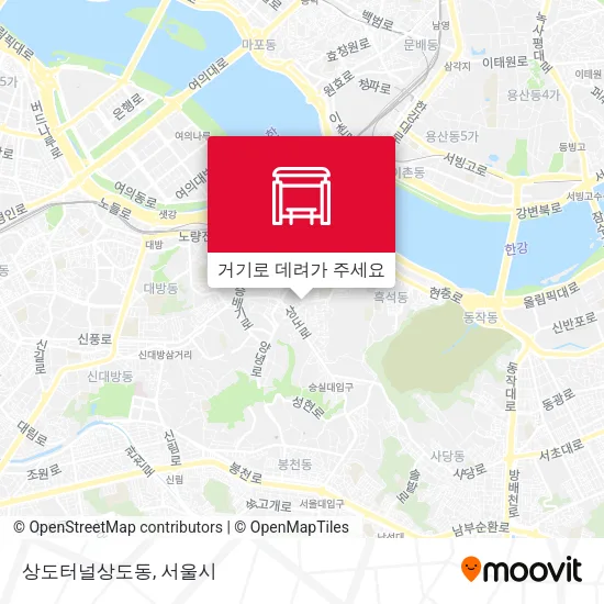 상도터널상도동 지도