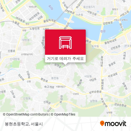 봉현초등학교 지도