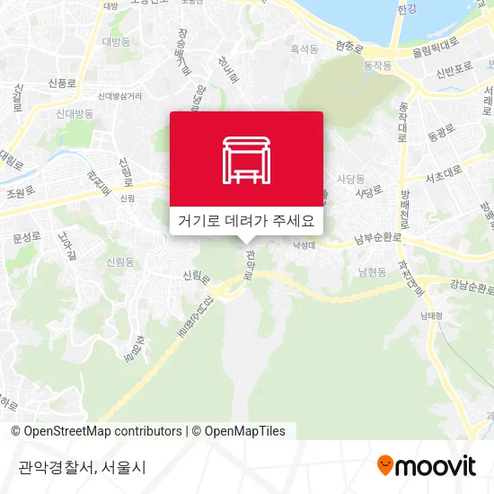 관악경찰서 지도