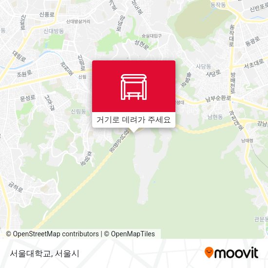 서울대학교 지도