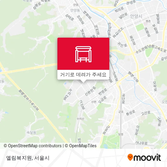 엘림복지원 지도