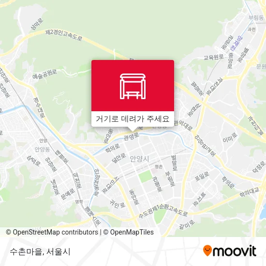 수촌마을 지도
