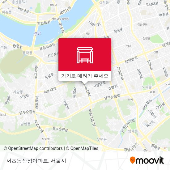 서초동삼성아파트 지도