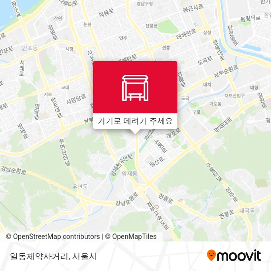 일동제약사거리 지도