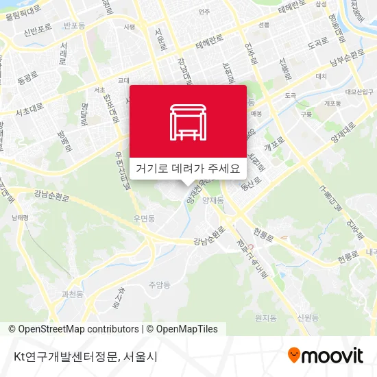 Kt연구개발센터정문 지도