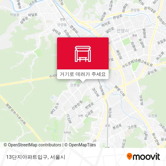 13단지아파트입구 지도