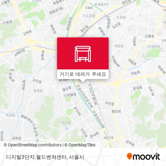 디지털3단지.월드벤쳐센터 지도