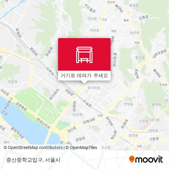 증산중학교입구 지도