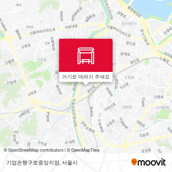 기업은행구로중앙지점 지도