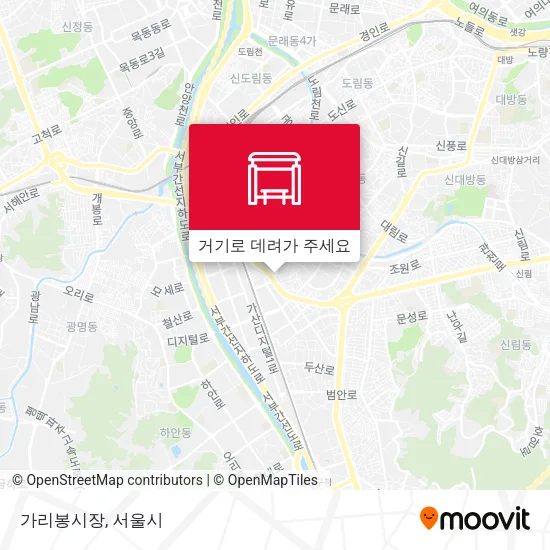 가리봉시장 지도