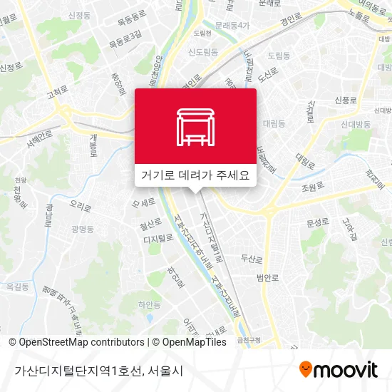 가산디지털단지역1호선 지도
