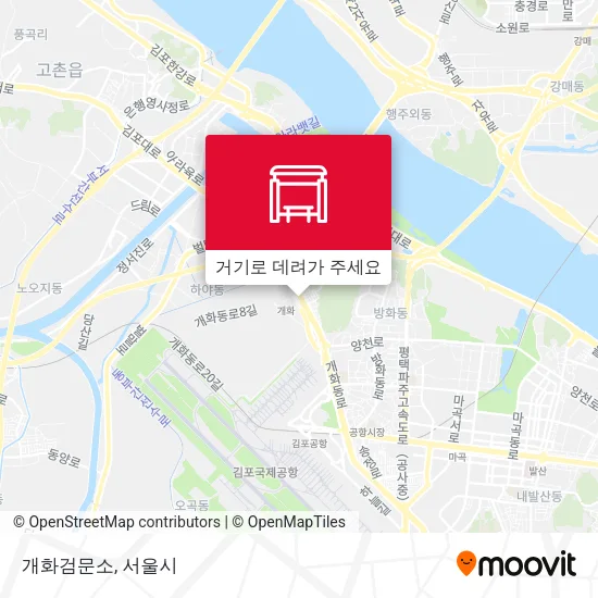 개화검문소 지도
