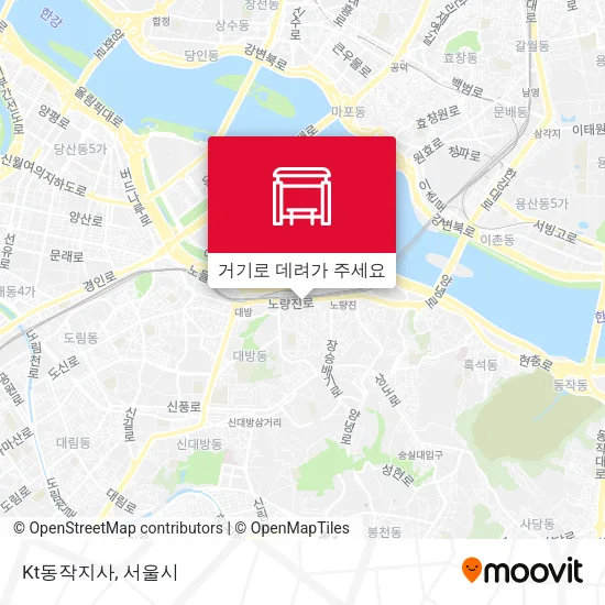 Kt동작지사 지도