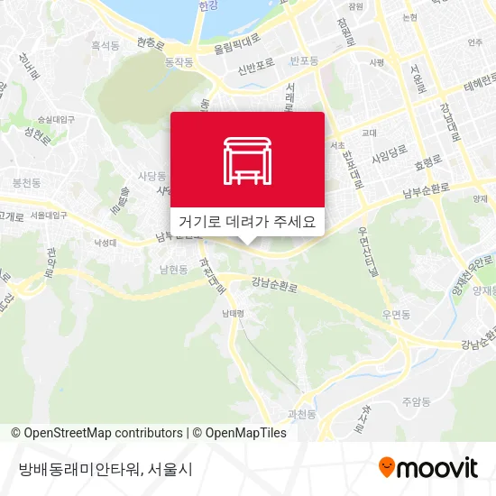 방배동래미안타워 지도