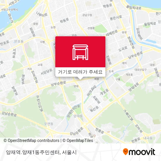 양재역.양재1동주민센터 지도