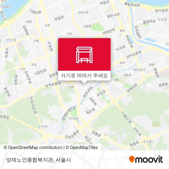 양재노인종합복지관 지도