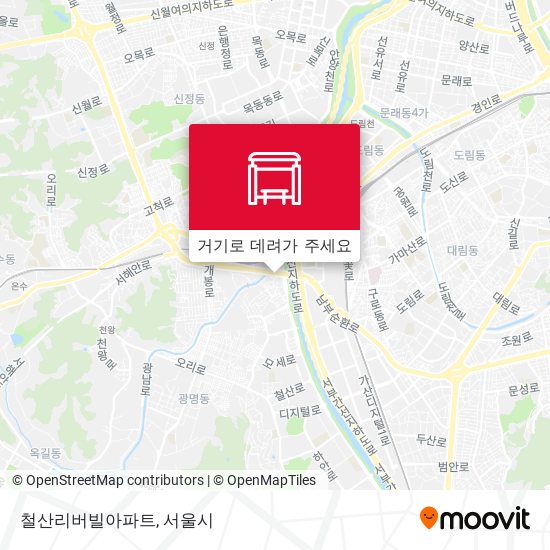 철산리버빌아파트 지도
