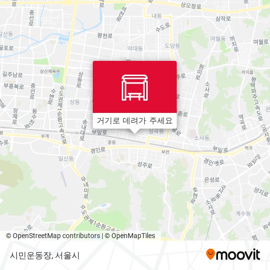 시민운동장 지도