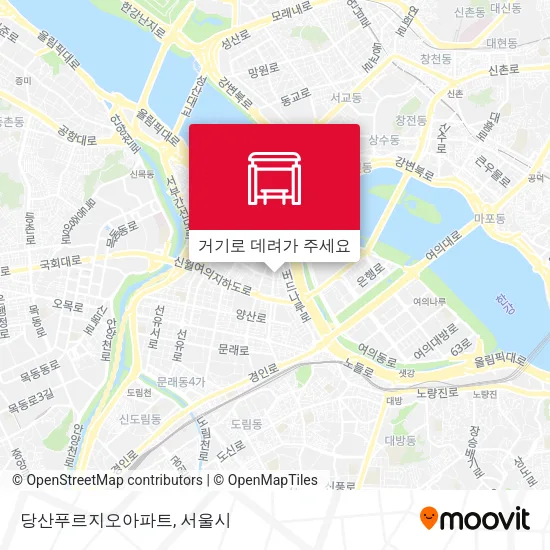 당산푸르지오아파트 지도