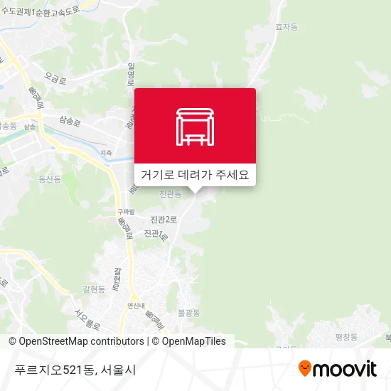 푸르지오521동 지도