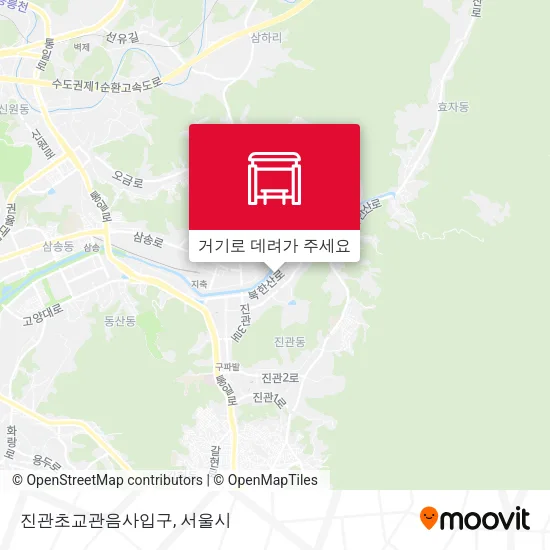 진관초교관음사입구 지도